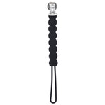 Three Little Tots Waverly Black All Silicone One Piece Pacifier Clip - 