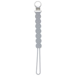 Three Little Tots Waverly Gray All Silicone One Piece Pacifier Clip - 