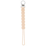 Three Little Tots Waverly Tan Neutral All Silicone One Piece Pacifier Clip - 