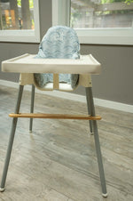 Little Joy Co. Waves Cushion Cover For IKEA Antilop Highchair Blue - Everetts Place Boutique - 