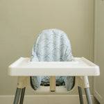 Little Joy Co. Waves Cushion Cover For IKEA Antilop Highchair Blue - Everetts Place Boutique - 