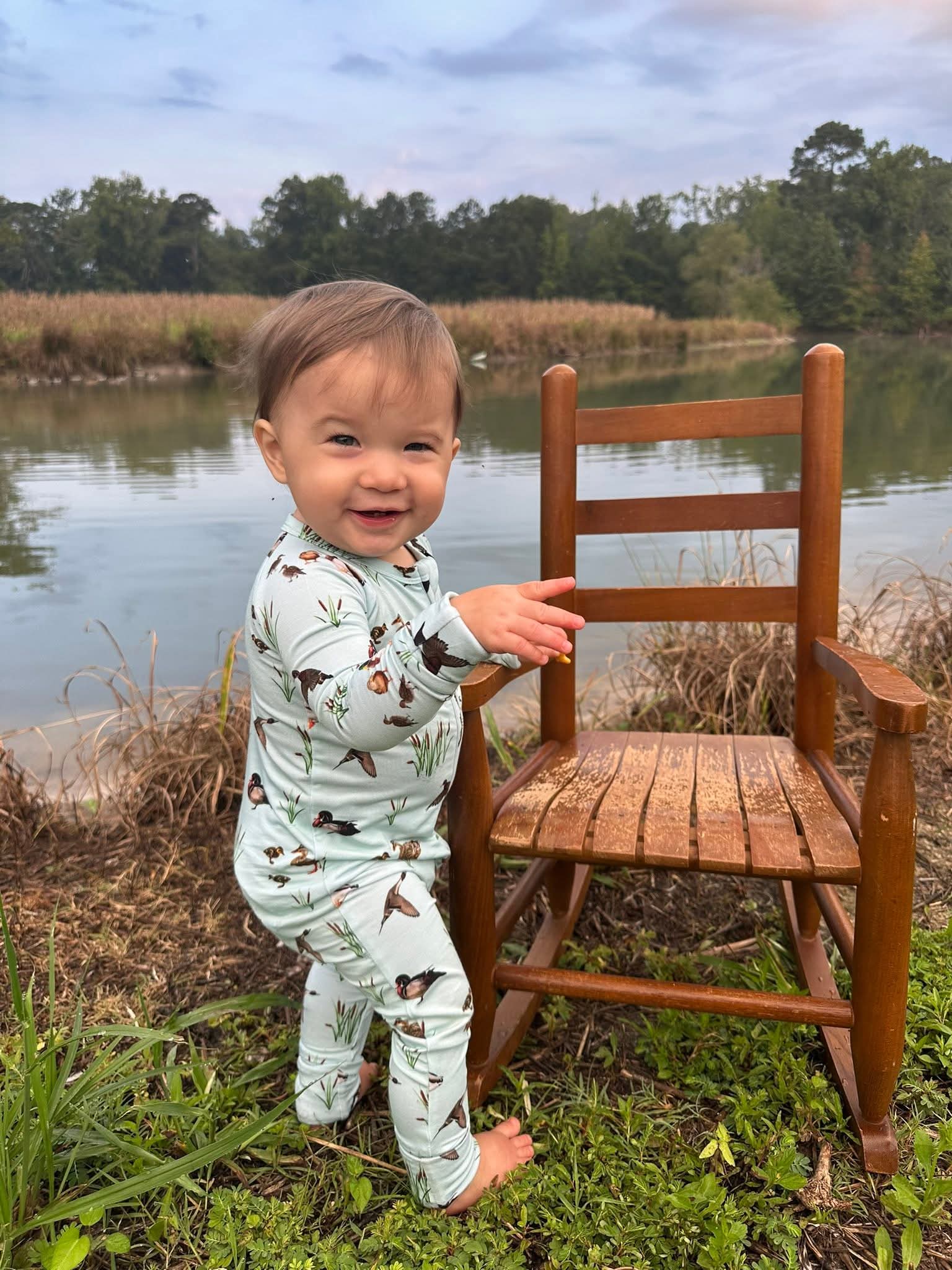 Dragonfly Dreams Bamboo We Flock Together Convertible Zip - Up