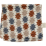 Western Aztec Muslin Burp Cloth - Textile, Linens, Brown, Cushion, Throw pillow | Everetts Place
