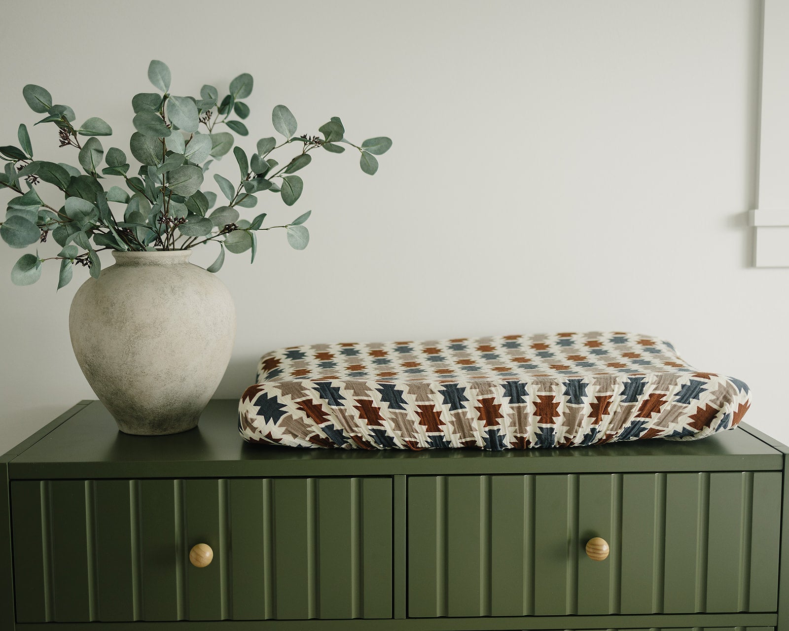 Mebie Baby Western Aztec Muslin Changing Pad Cover - 