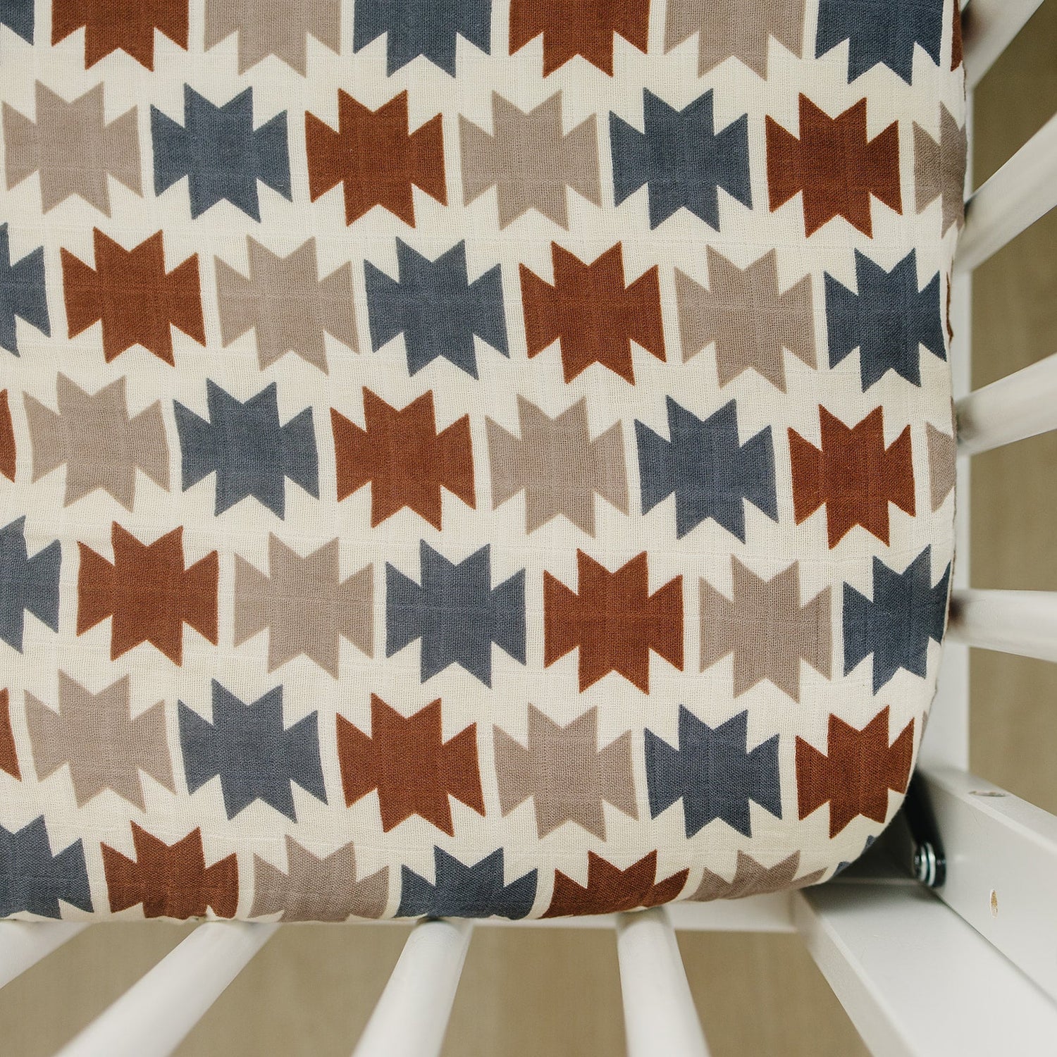 Mebie Baby Western Aztec Muslin Crib Sheet - 