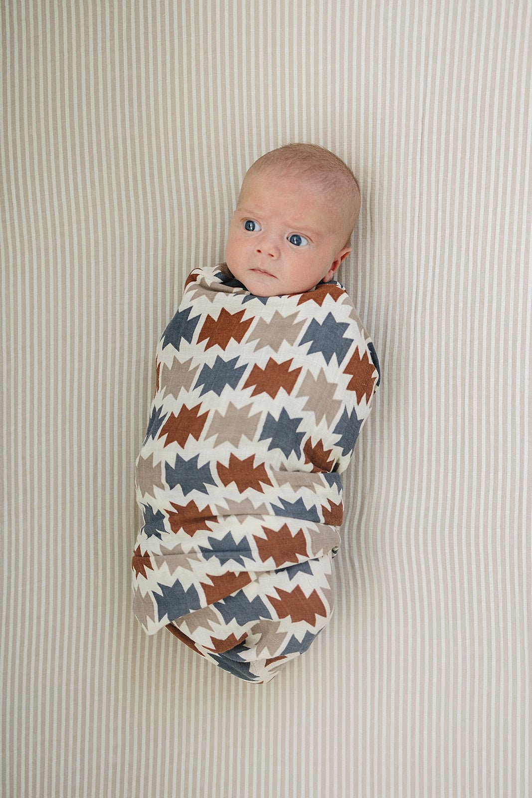 Mebie Baby Western Aztec Muslin Swaddle Blanket - 