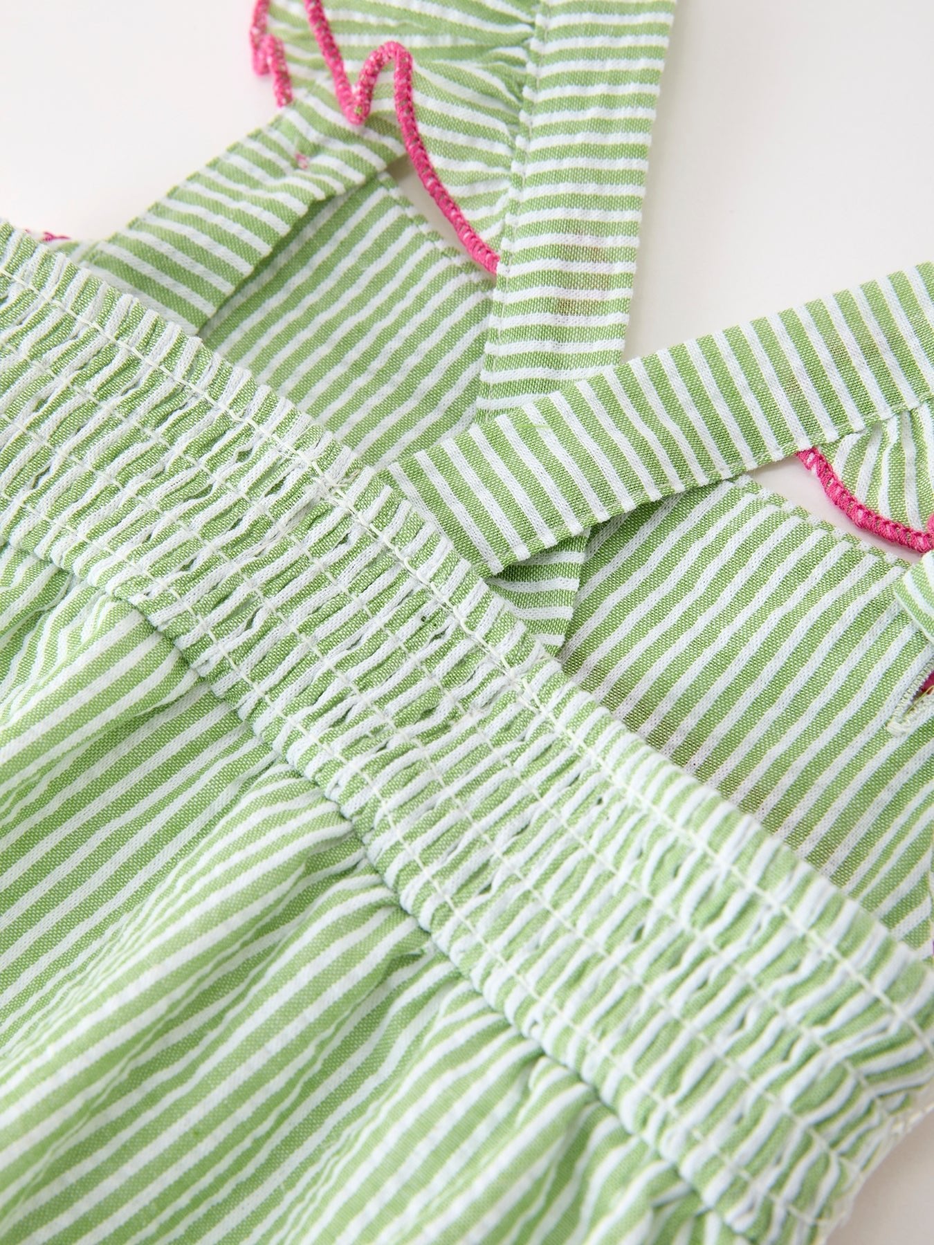 Rylee Faith Designs Western Boots Cactus Girls Romper Stripe Ruffle Strap