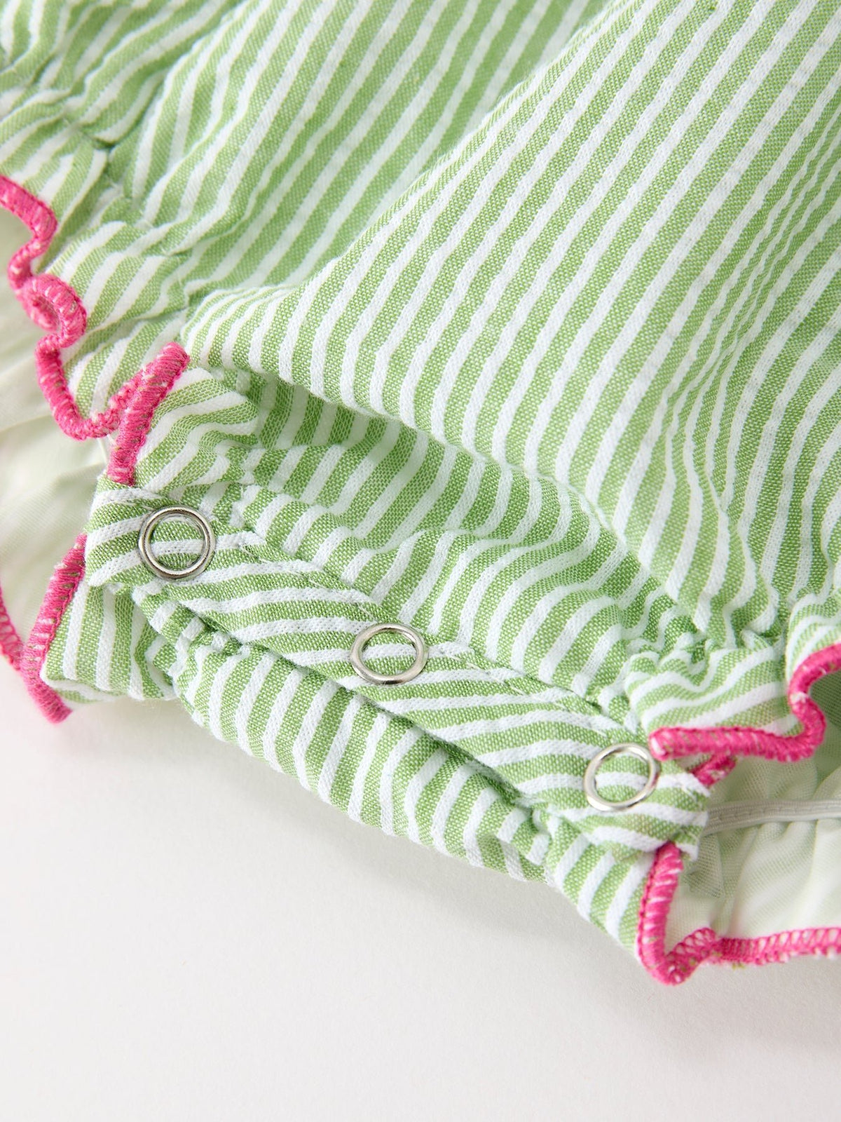 Rylee Faith Designs Western Boots Cactus Girls Romper Stripe Ruffle Strap