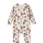 Tesa Babe Western Christmas Baby Bamboo Romper Cowboy Holiday Style - Everetts Place Boutique - 