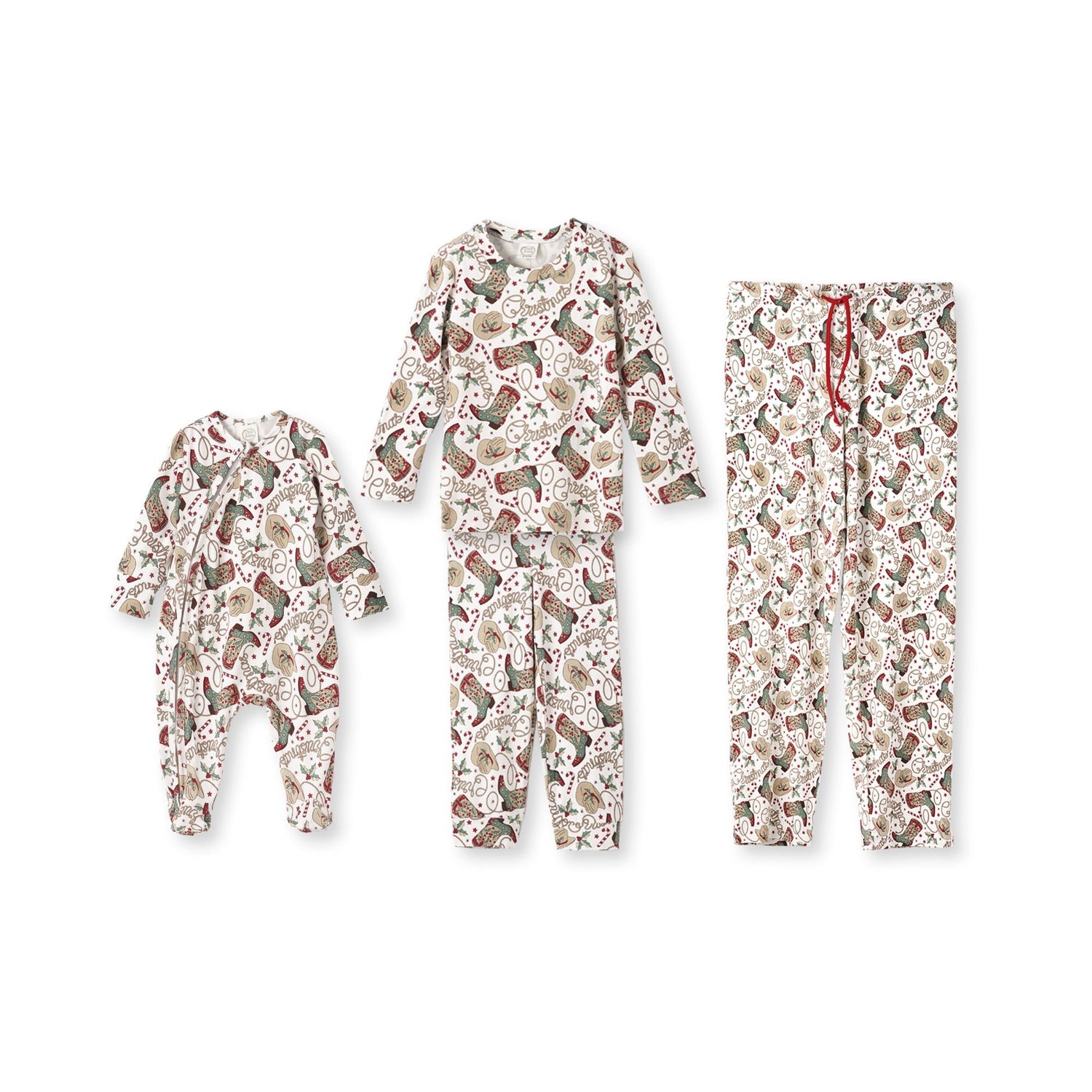 Tesa Babe Western Christmas Family Matching Bamboo Pajamas - CowboyEveretts Place