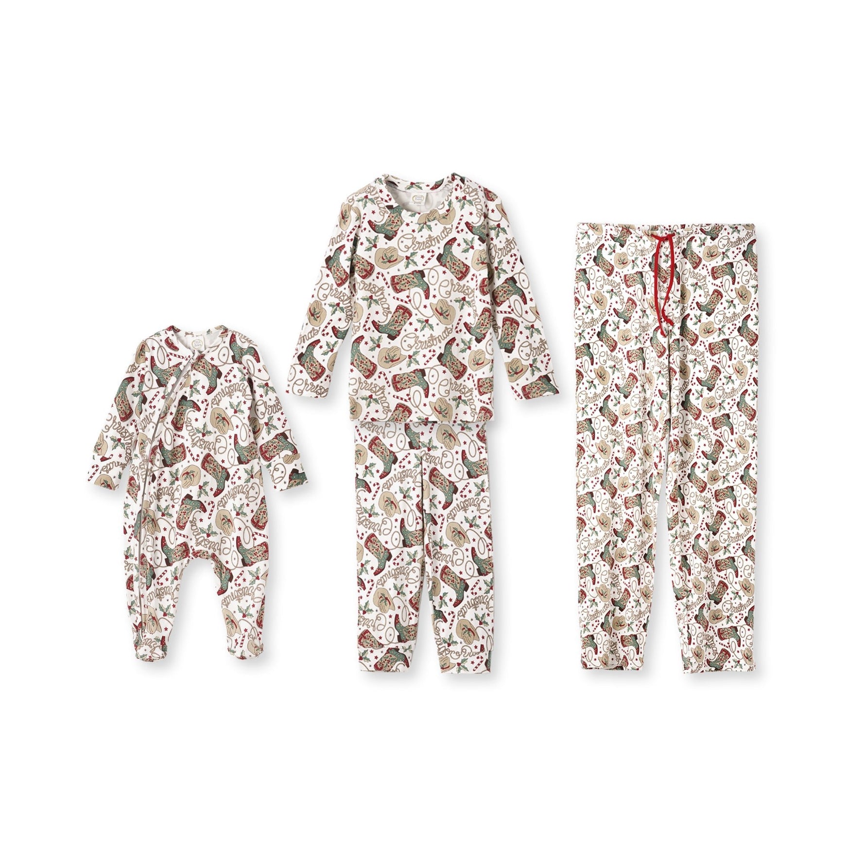 Tesa Babe Western Christmas Family Matching Bamboo Pajamas - CowboyEveretts Place