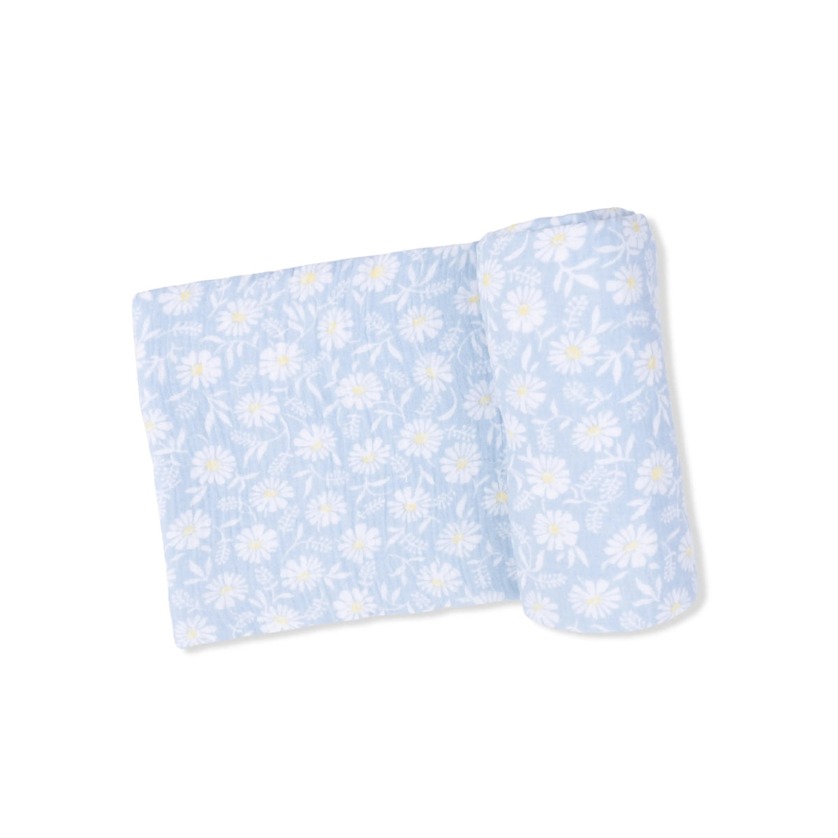 Western Daisies - Swaddle Blanket - White, Linens, Motif, Napkin, Pattern | Everetts Place