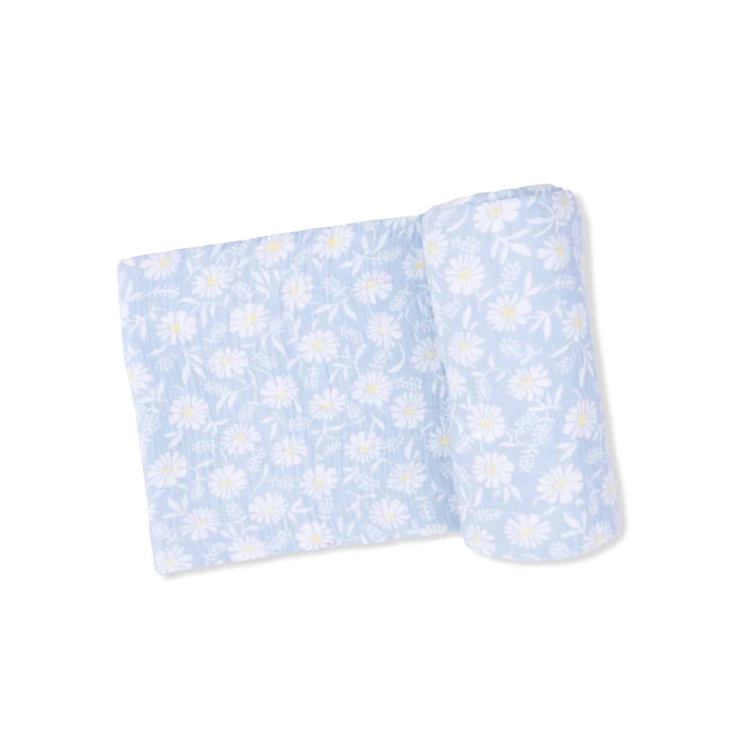 Western Daisies - Swaddle Blanket - White, Linens, Motif, Napkin, Pattern | Everetts Place