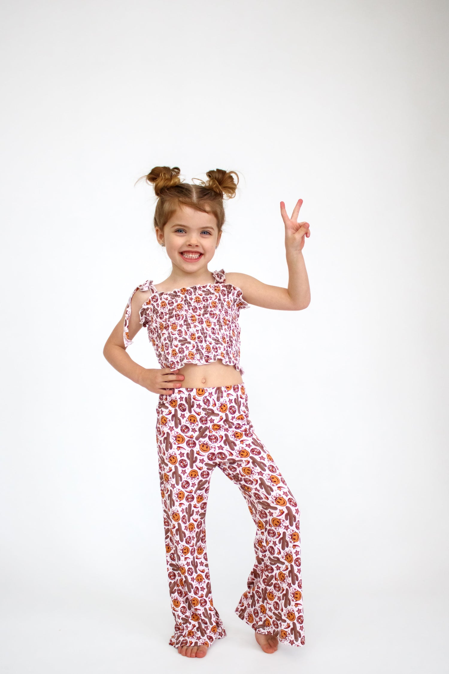 DREAM BIG LITTLE CO WESTERN DREAMZZZ DREAM SMOCKED FLARE SETEveretts Place