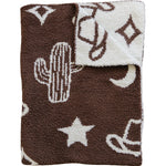 Western Plush Blanket - Wool, Towel, Woolen, Linens | Everetts Place