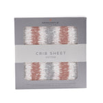 Newcastle Classics Natural Cotton Muslin Crib Sheet with Western Stripe Design for Babies - Furniture > Baby & Toddler Furniture > Cribs & Toddler Beds Cotton Crib Sheet