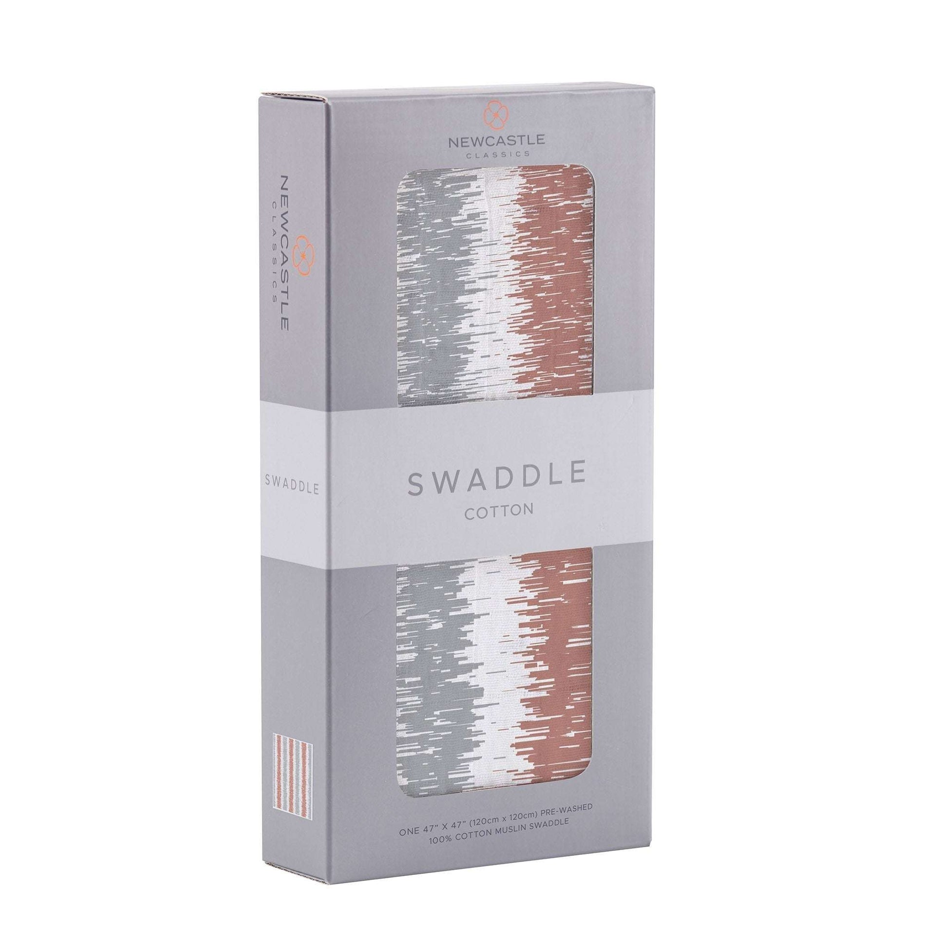 Western Stripe Muslin Swaddle Blanket Made from 100 Percent Natural Cotton Newcastle Classics