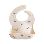 Silicone Baby Bib, Polka Dot Print by Mushie