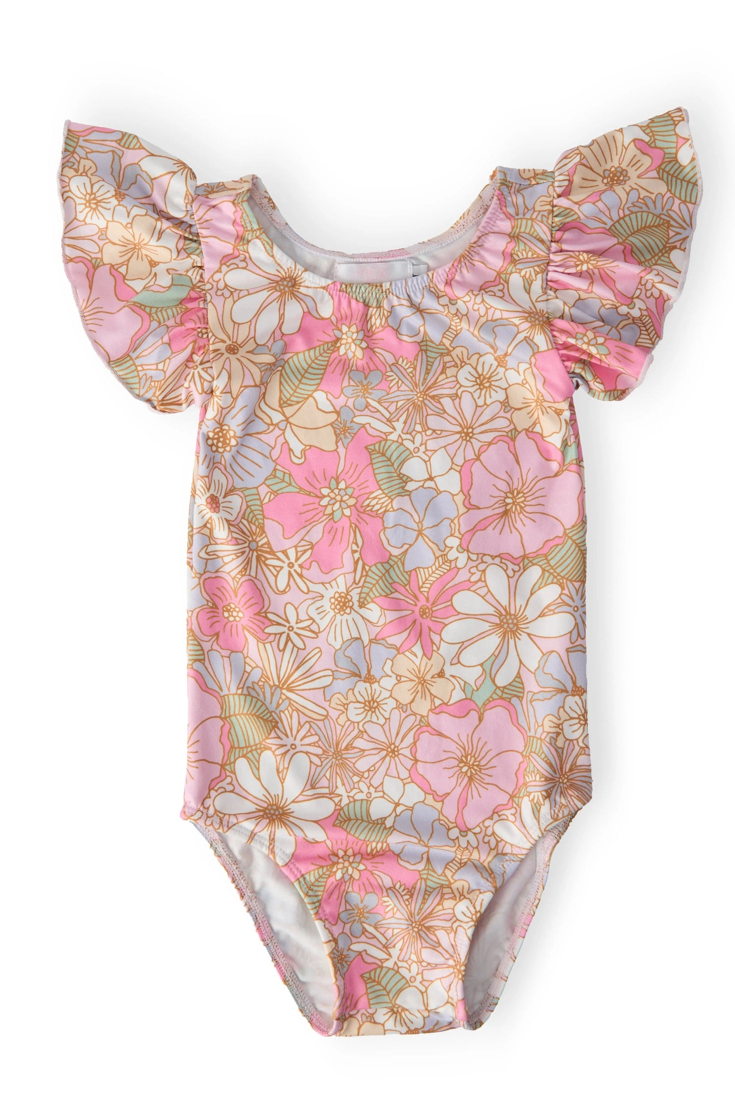 Mila & Rose ® What's Up Buttercup S/S Flutter Sleeve Leotard - 