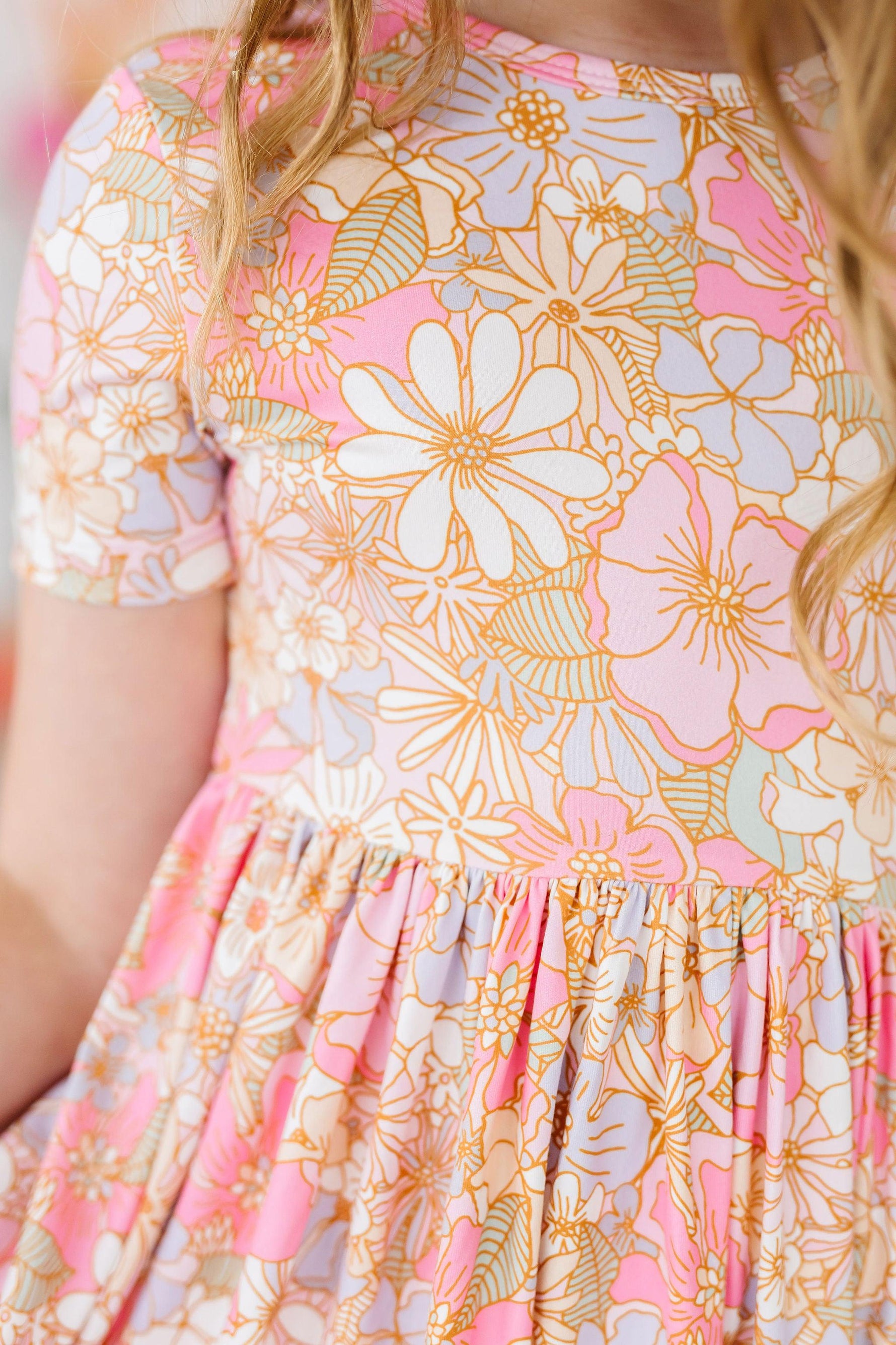 Mila & Rose ® What's Up Buttercup S/S Pocket Twirl Dress - 