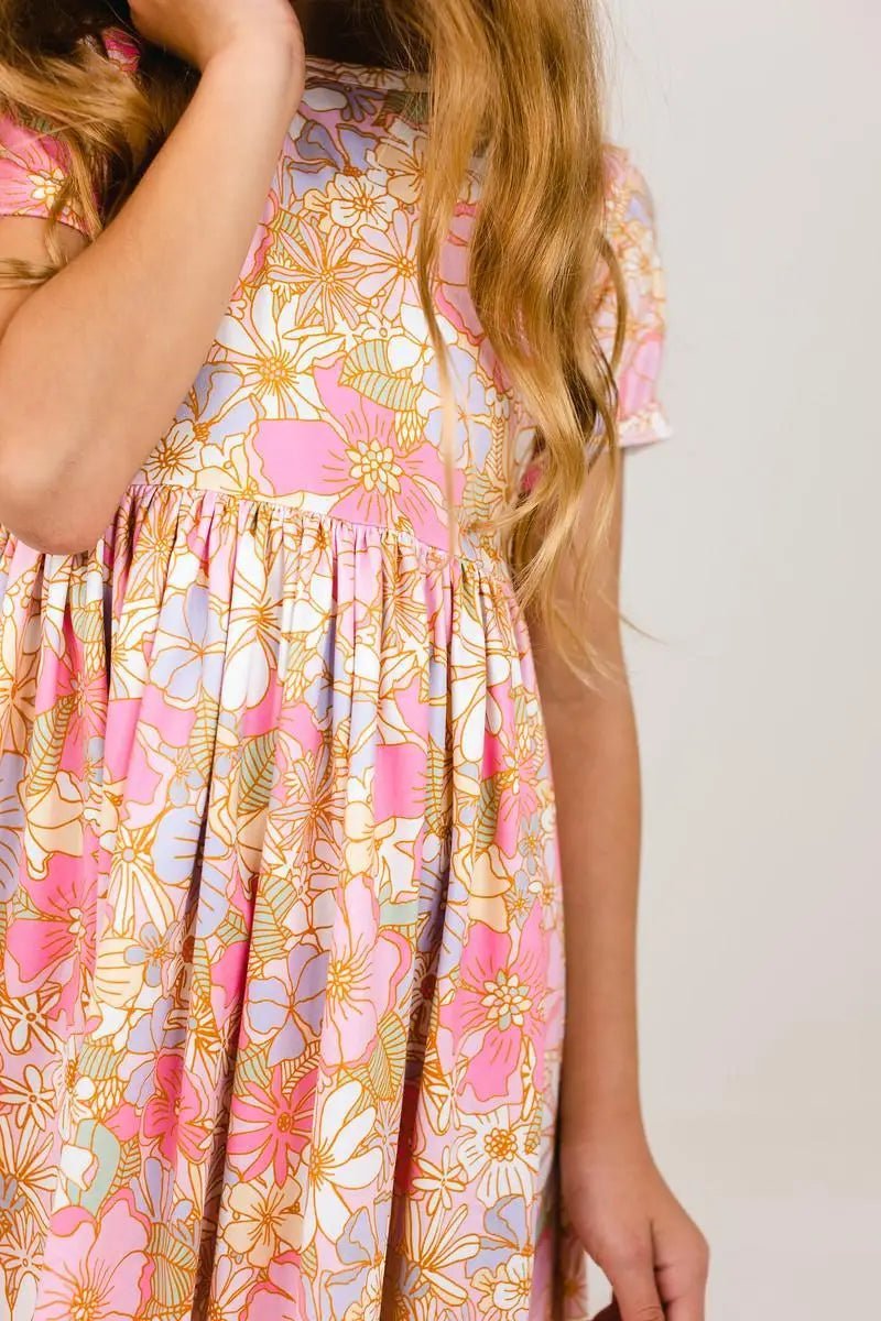 Mila & Rose ® What's Up Buttercup S/S Pocket Twirl Dress - 