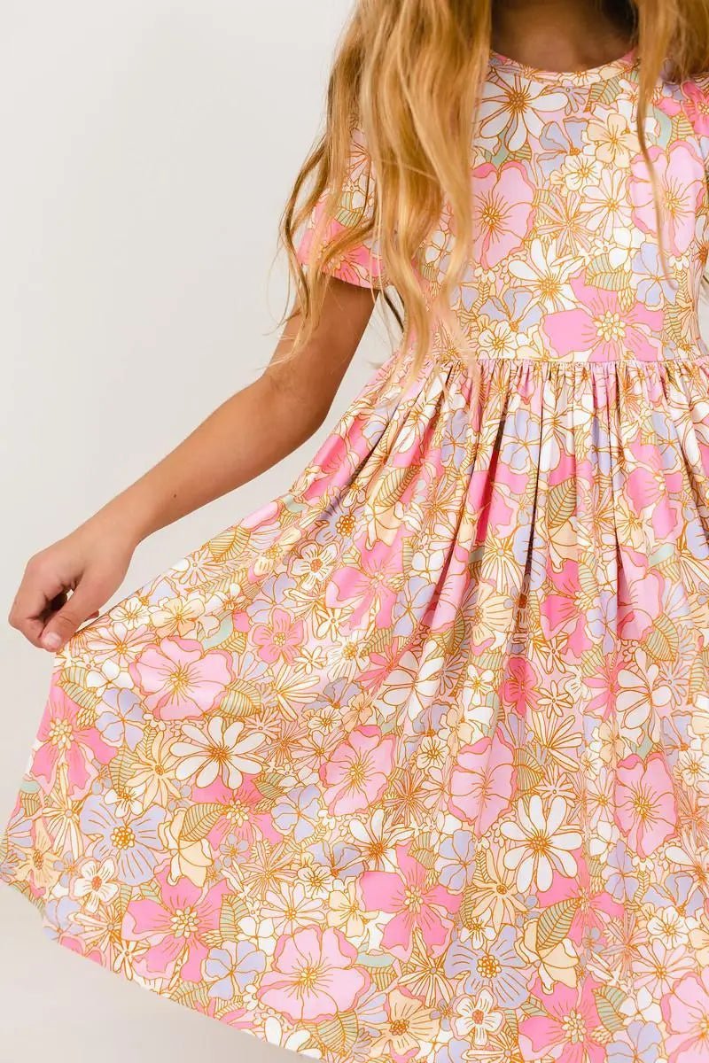 Mila & Rose ® What's Up Buttercup S/S Pocket Twirl Dress - 