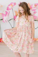 Mila & Rose ® What's Up Buttercup S/S Pocket Twirl Dress - 