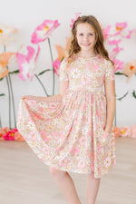 Mila & Rose ® What's Up Buttercup S/S Pocket Twirl Dress - 