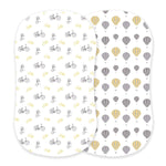 Newcastle Classics Whimsical Bamboo Changing Pad Cover with Vintage Print for Babies - 