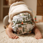 Nature: Essentials Pocket Cloth Diaper with Athletic Wicking Jersey, Grows with your Baby - Everetts Place Boutique - Pocket Diaper