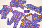 Women’s Purple Space Dinosaur Bamboo Mommy & Me Pajamas by Rayn’s Tiny Stitches