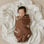 Bleu La La Whimsy Collection Luxury 100 Percent Cotton Knit Swaddle Baby Blanket - Everetts Place Boutique - 