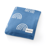 Bleu La La Whimsy Collection Luxury 100 Percent Cotton Knit Swaddle Baby Blanket - Everetts Place Boutique - 
