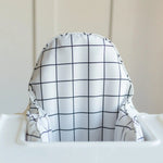 Little Joy Co. White & Black Windowpane IKEA Antilop Cushion Cover - 