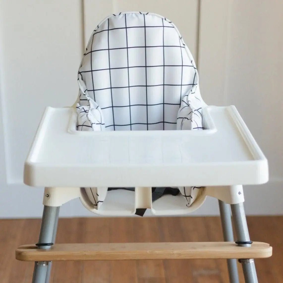 Little Joy Co. White & Black Windowpane IKEA Antilop Cushion Cover - 
