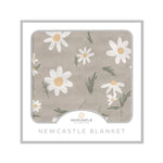 Newcastle Classics White Daisy Bamboo Newcastle Blanket - 