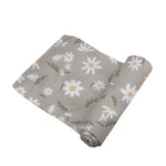 Newcastle Classics White Daisy Bamboo Swaddle