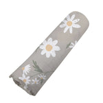 Newcastle Classics White Daisy Bamboo Swaddle - 