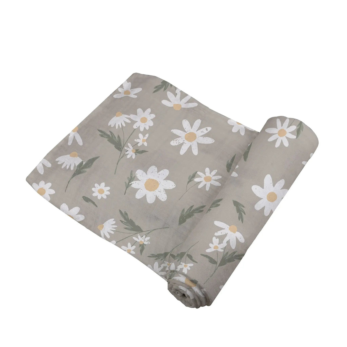Newcastle Classics White Daisy Bamboo Swaddle - 