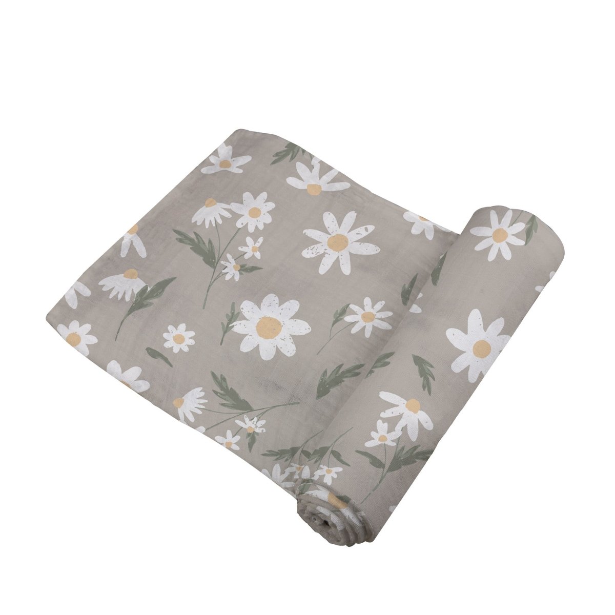 Newcastle Classics White Daisy Bamboo Swaddle - 