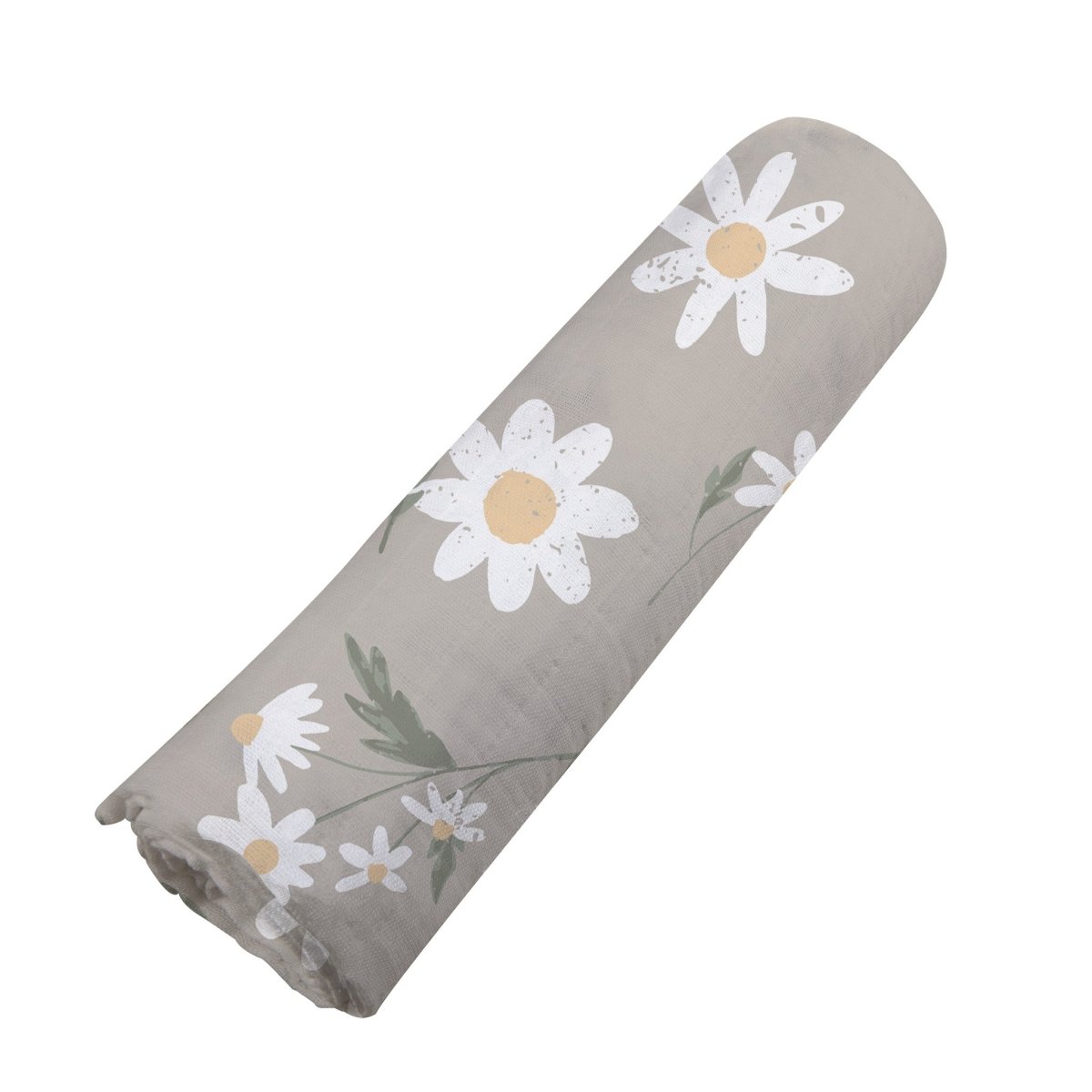 Newcastle Classics White Daisy Bamboo Swaddle - 