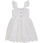 White Eyelet Dress - White, Baby & Toddler Clothing, Dress, Textile, Day Dress | Everetts Place