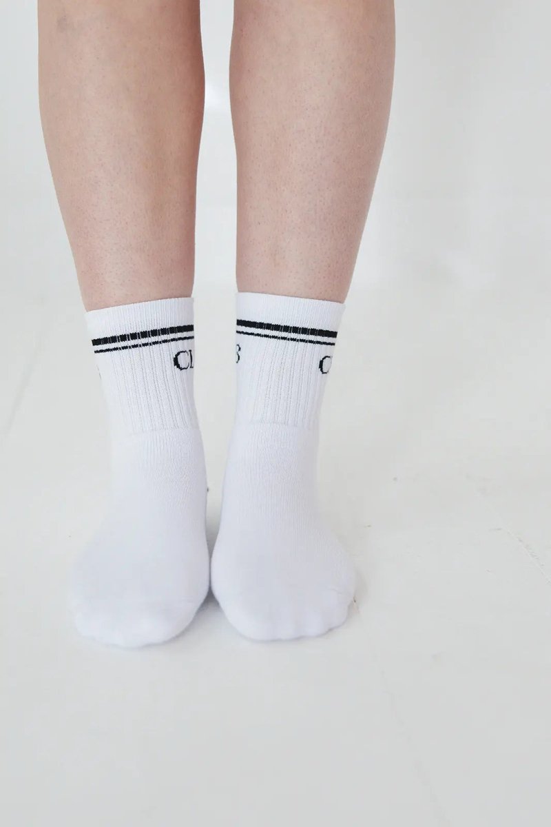 Charlie Lou Baby White Half Crew Socks Foot Soldier Mom Cushioned Comfort - Everetts Place Boutique - 