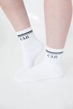 Charlie Lou Baby White Half Crew Socks Foot Soldier Mom Cushioned Comfort - Everetts Place Boutique - 