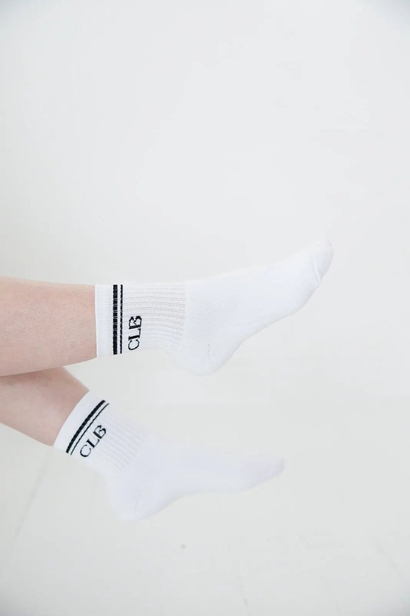 Charlie Lou Baby White Half Crew Socks Foot Soldier Mom Cushioned Comfort - Everetts Place Boutique - 
