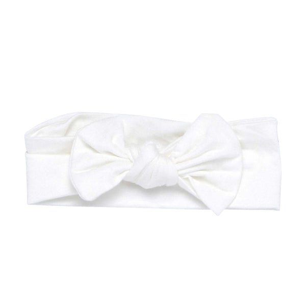Three Little Tots White Knotted Headband - 