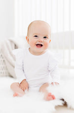 Mila & Rose ® Flutter bodysuit for babies: Cute, comfy and versatile -