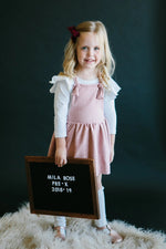 Mila & Rose ® White L/S Flutter Sleeve Leotard - 