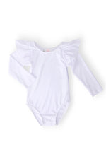 White L/S Flutter Sleeve Leotard - Baby & Toddler Clothing, Clothing, Swimwear | Everetts Place