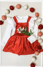Mila & Rose ® White L/S Ruffle Tee - 